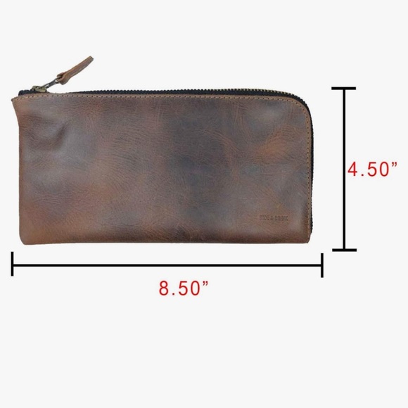 Hide & Drink Leather Long Zippered Wallet - Picture 9 of 11